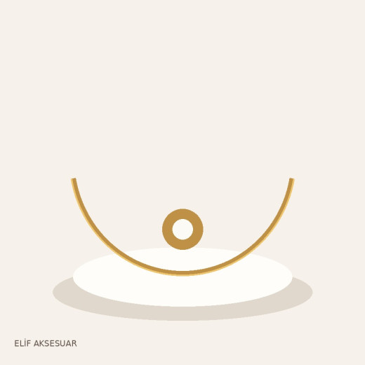 Minimal Altın Kolye